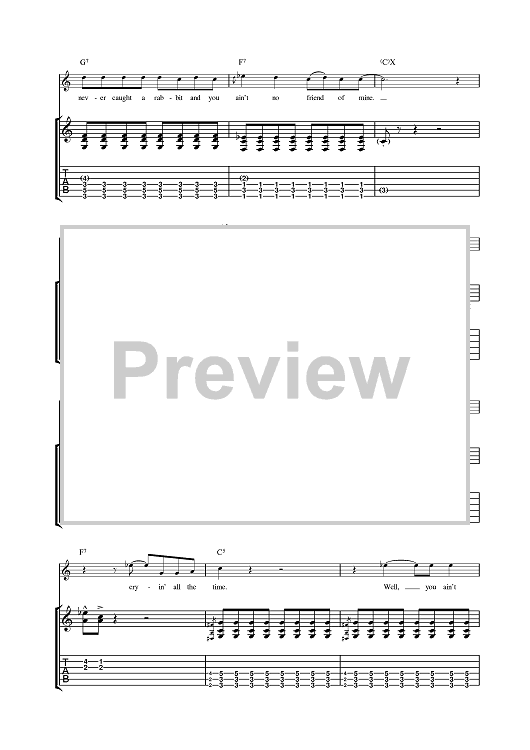 Hound Dog Blues (Guitar Tab) - Print Sheet Music Now