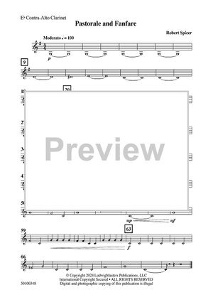 Pastorale and Fanfare - Eb Contra Alto Clarinet