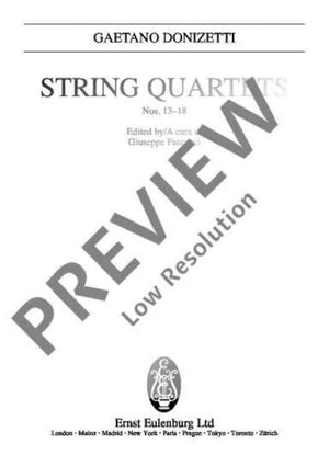 String Quartets - Full Score