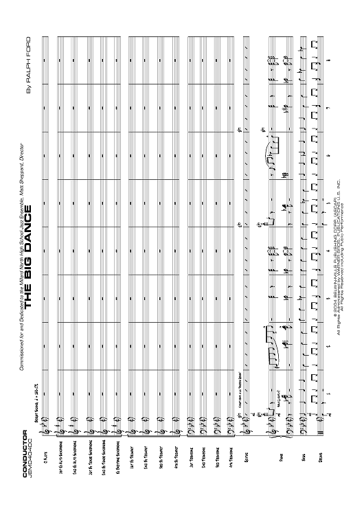 The Big Dance - Score