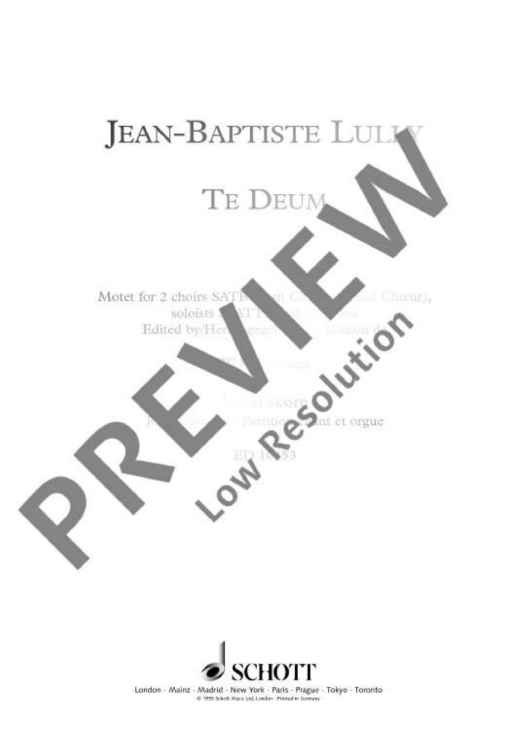 Te Deum - Piano Reduction