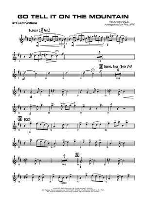 Go Tell It On the Mountain - E-flat Alto Saxophone 1