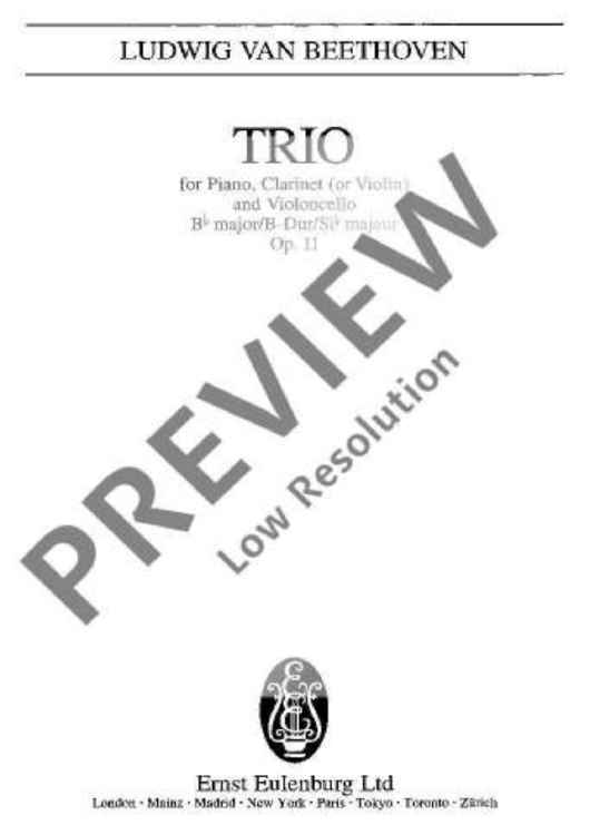 Piano Trio No. 4 Bb major - Full Score