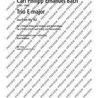 Trio E major - Score and Parts