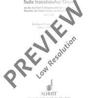 Suite französischer Tänze - Score