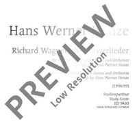 Richard Wagnersche Klavierlieder - Full Score