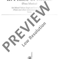 In Praise of Music - Score