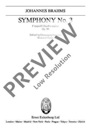 Symphony No. 3 F major - Full Score