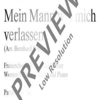 Mein Mann will mich verlassen - Choral Score