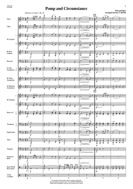 Pomp and Circumstance (easy) - Full Score