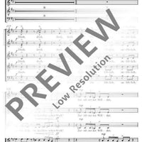 Herr, Herr, lehre uns! - Choral Score