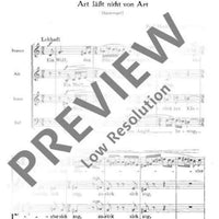 Lieder nach alten Texten - Choral Score