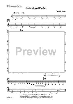 Pastorale and Fanfare - Bb Contra Bass Clarinet