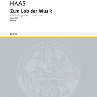 Zum Lob der Musik - Score