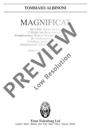 Magnificat - Full Score