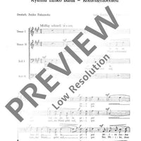 Vier japanische Chorlieder - Choral Score