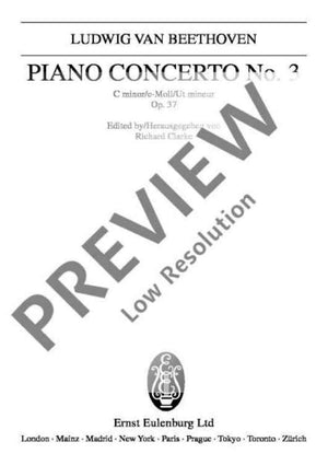 Concerto No. 3 C minor - Full Score