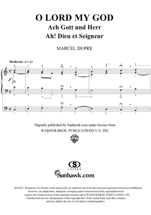 O Lord My God, from "Seventy-Nine Chorales", Op. 28, No. 2