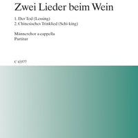 Zwei Lieder beim Wein - Choral Score