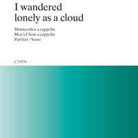 I wandered lonely as a cloud - Choral Score