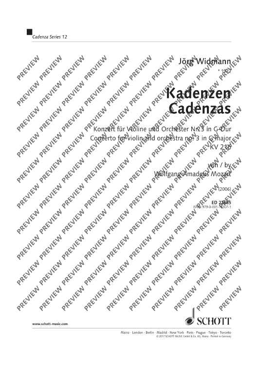 Cadenzas