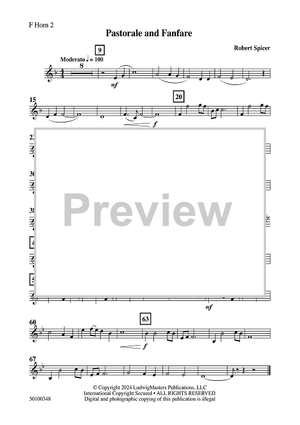 Pastorale and Fanfare - F Horn 2