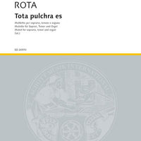 Tota pulchra es - Score