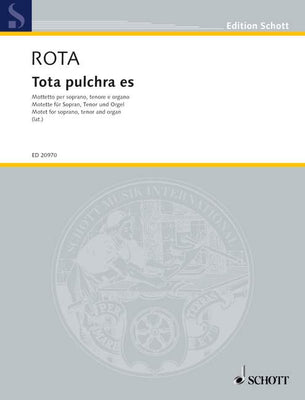 Tota pulchra es - Score