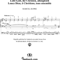 Praise God, All Ye Christians, from "Seventy-Nine Chorales", Op. 28, No. 54