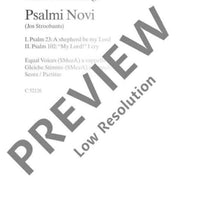 Psalmi Novi No. 1 + 2 - Choral Score