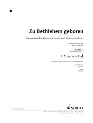 Zu Bethlehem geboren - 3rd Part In Eb (violin Clef): Alto Saxophone, H...