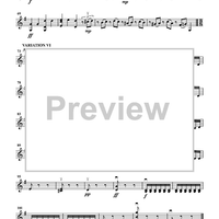 Six Variations on "Twinkle, Twinkle, Little Star" for 2 violins