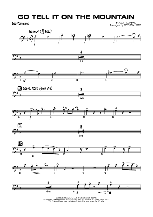 Go Tell It On the Mountain - Trombone 2