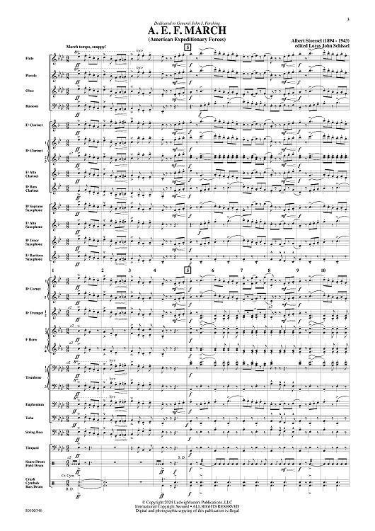 AEF March - Full Score