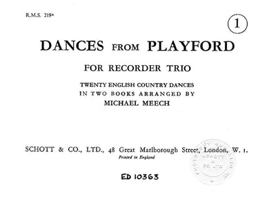 Dances from Playford - Performing Score