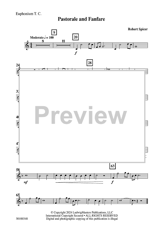 Pastorale and Fanfare - Euphonium TC