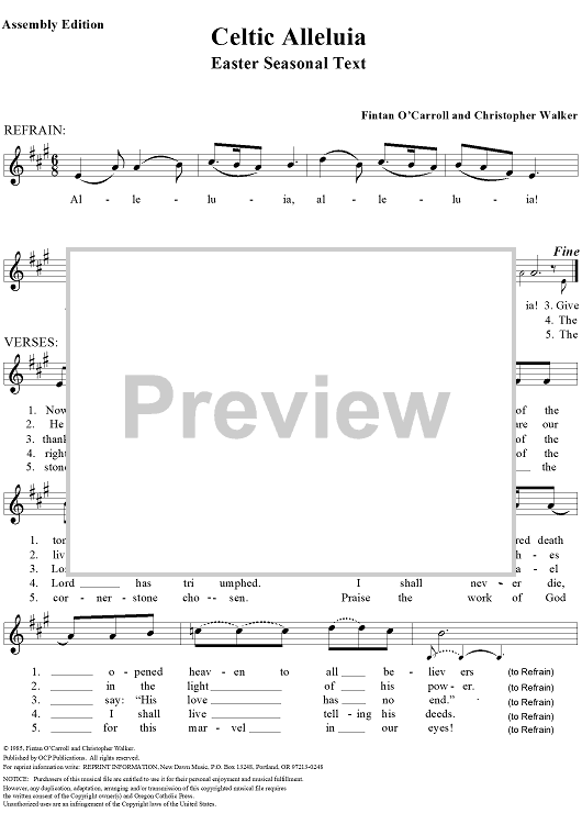 Celtic Alleluia (Assembly Edition with Easter Season Text)