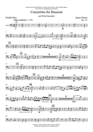 Concertino for Bassoon and Wind Ensemble - Double Bass