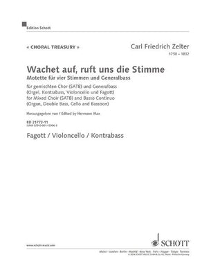 Wachet auf, ruft uns die Stimme - Double Bass, Cello, Bassoon