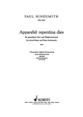 Apparebit repentina dies - Choral Score