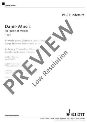 Dame Music - Score