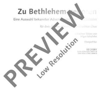 Zu Bethlehem geboren - Choral Score