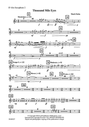 Thousand Mile Eyes - Eb Alto Sax 2