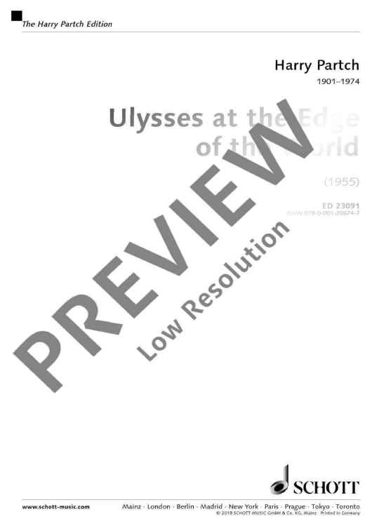 Ulysses at the Edge of the World - Performing Score