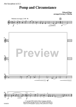 Pomp and Circumstance (easy) - Eb Alto Sax 2