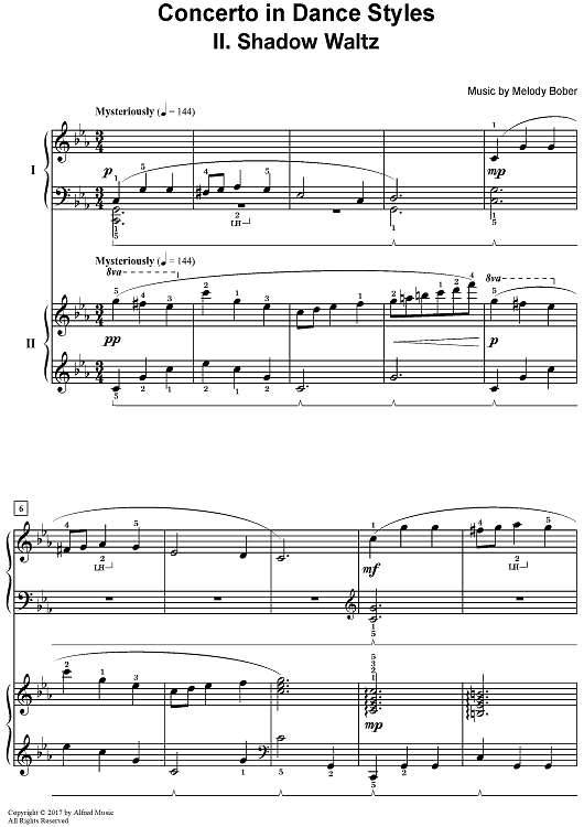 Concertino in Dance Styles - II, Shadow Waltz