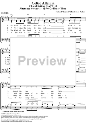 Celtic Alleluia (Alternate Verses 1-4 for Ordinary Time)