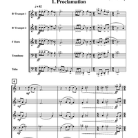 Suite for Brass Quintet - 1. Proclamation