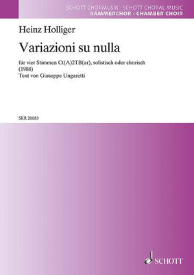 Variazioni su nulla - Choral Score