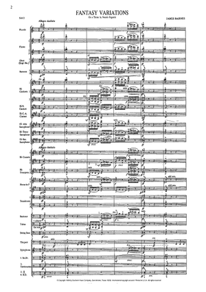 Fantasy Variations on a Theme of Paganini - Full Score